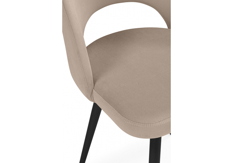 Стул на металлокаркасе, Курбис бежевый (zd 210) / черный