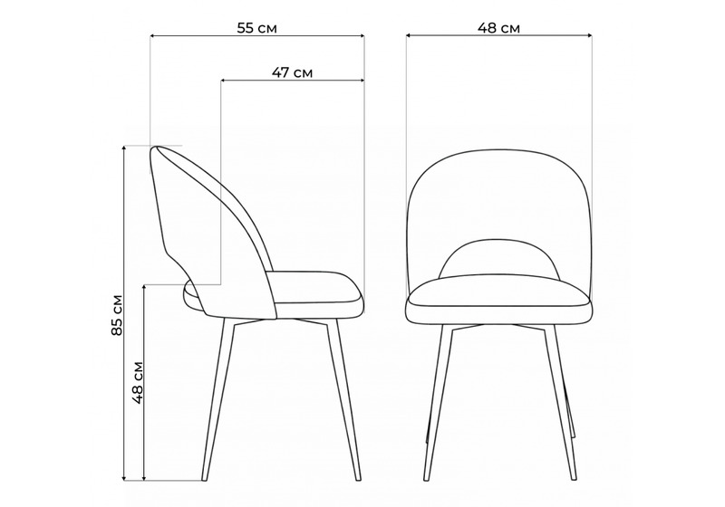 Стул на металлокаркасе, Курбис бежевый (zd 210) / черный