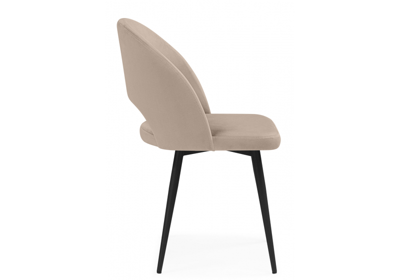 Стул на металлокаркасе, Курбис бежевый (zd 210) / черный