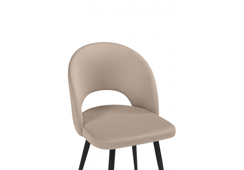 Стул на металлокаркасе, Курбис бежевый (zd 210) / черный