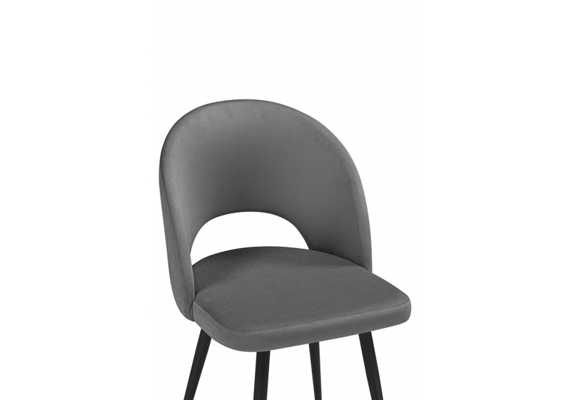 Стул на металлокаркасе, Курбис темно-серый (zd 995) / черный