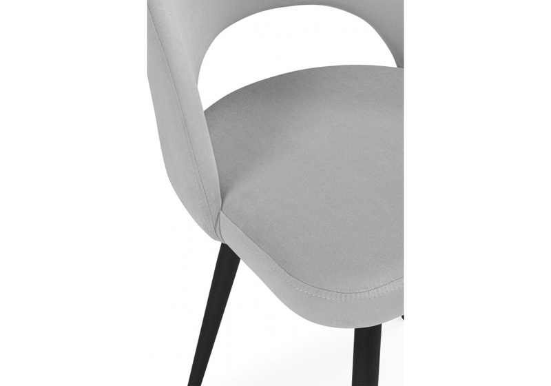 Стул на металлокаркасе, Курбис светло-серый (zd 960) / черный