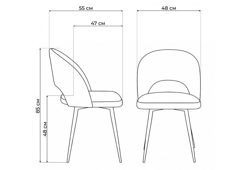 Стул на металлокаркасе, Курбис светло-серый (zd 960) / черный