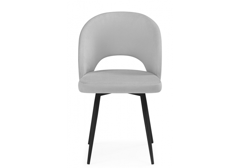 Стул на металлокаркасе, Курбис светло-серый (zd 960) / черный