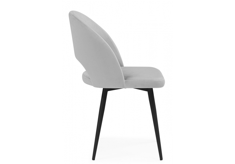 Стул на металлокаркасе, Курбис светло-серый (zd 960) / черный