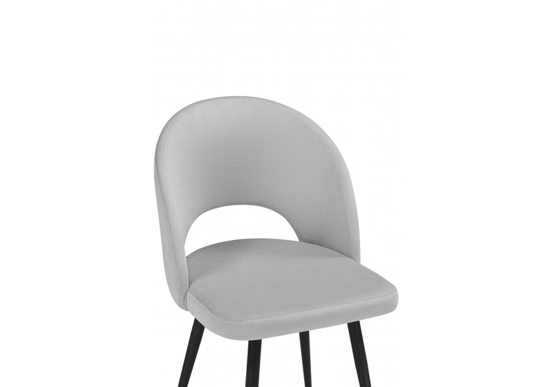 Стул на металлокаркасе, Курбис светло-серый (zd 960) / черный
