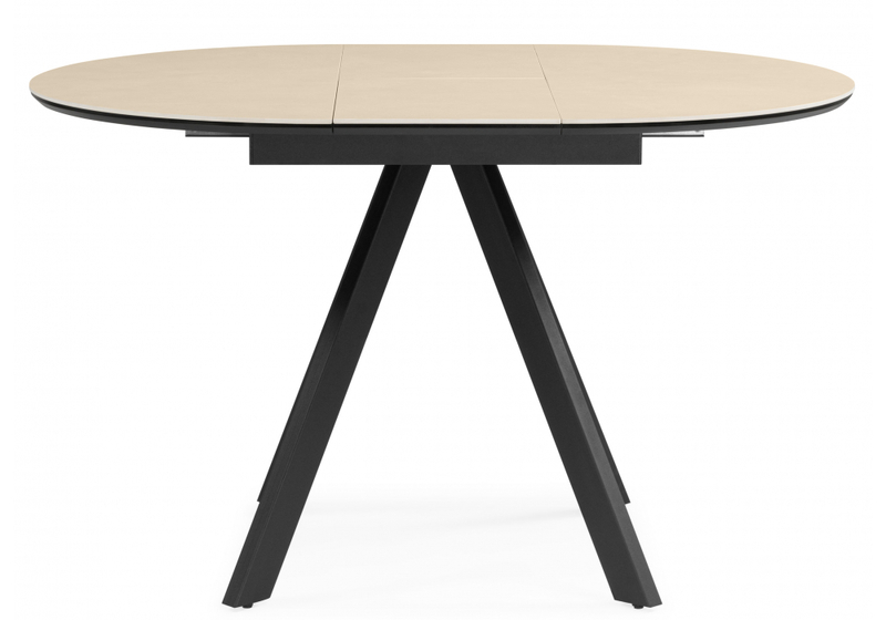 Керамический стол, Трейси 90 okara light yellow / черный