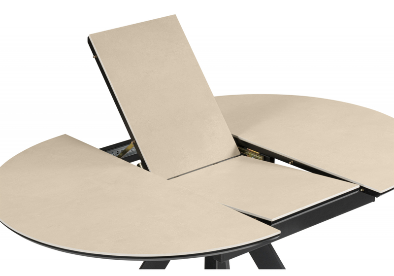 Керамический стол, Трейси 90 okara light yellow / черный