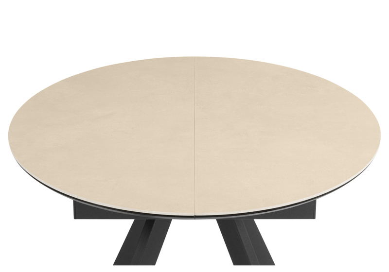 Керамический стол, Трейси 90 okara light yellow / черный