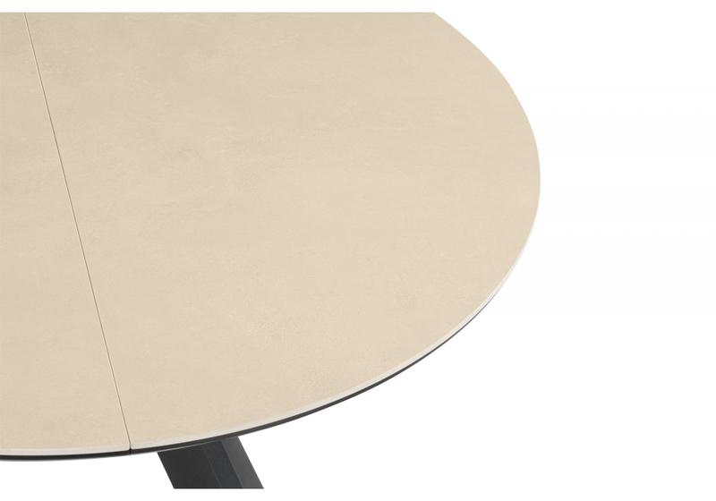 Керамический стол, Трейси 90 okara light yellow / черный