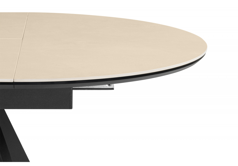 Керамический стол, Трейси 90 okara light yellow / черный