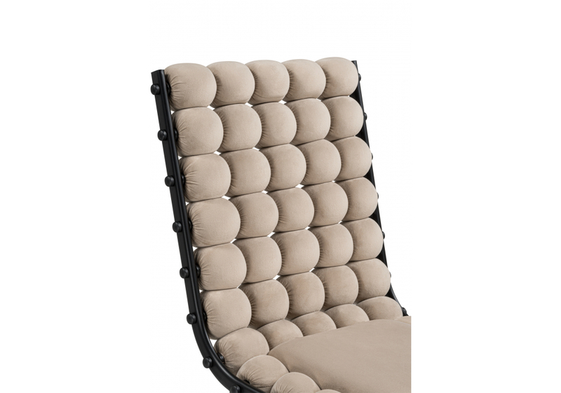 Стул на металлокаркасе, Ball 1 бежевый / черный