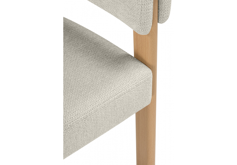 Стул на металлокаркасе, Selma бежевый / бук