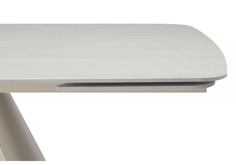 Керамический стол, Grig 165(240)x90 серо-бежевый