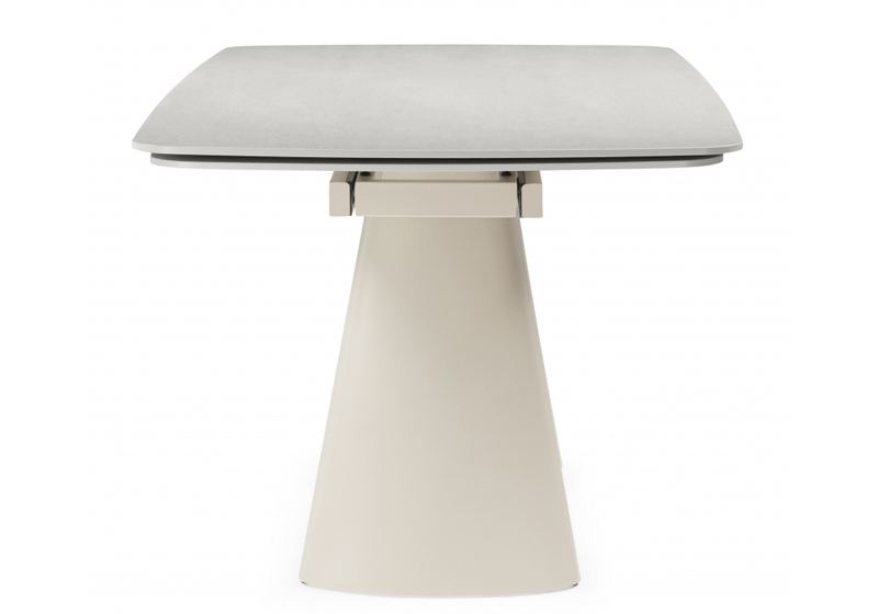 Керамический стол, Grig 165(240)x90 серо-бежевый