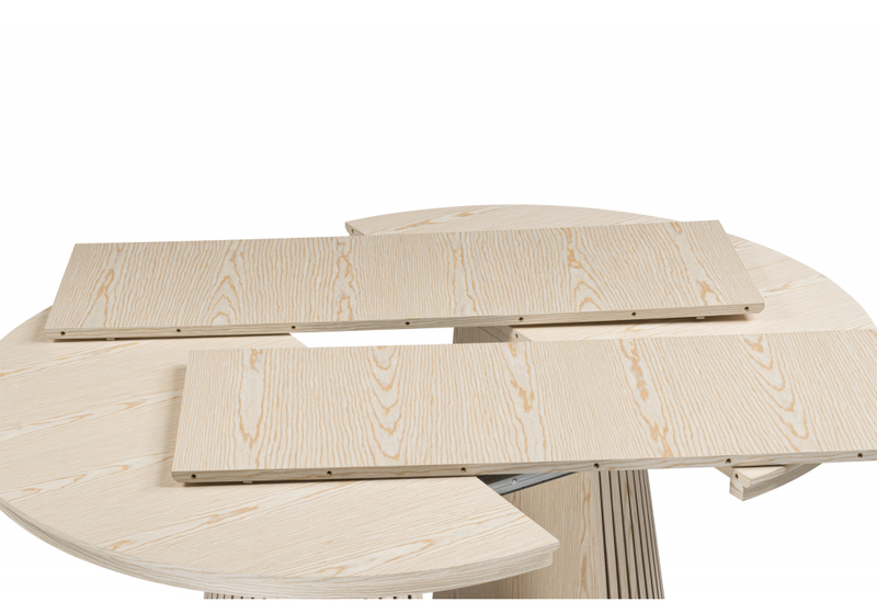 Стол деревянный, Mersin 120(200)x120 шпон дуба / бук