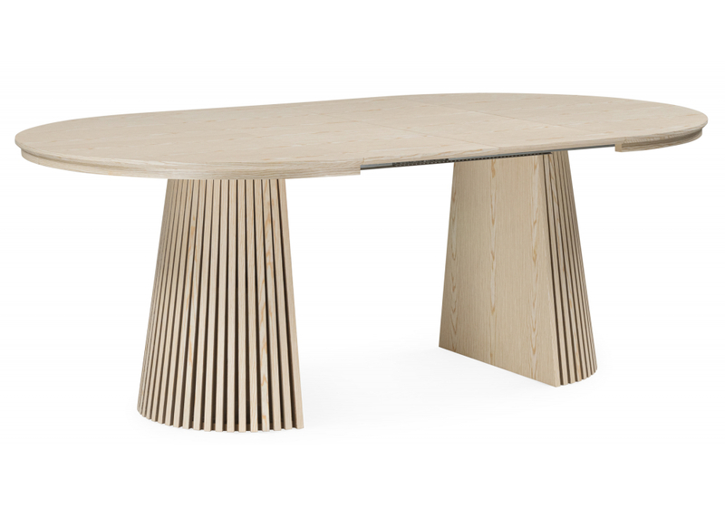 Стол деревянный, Mersin 120(200)x120 шпон дуба / бук