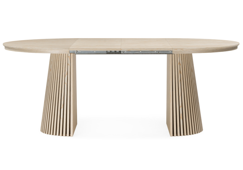 Стол деревянный, Mersin 120(200)x120 шпон дуба / бук