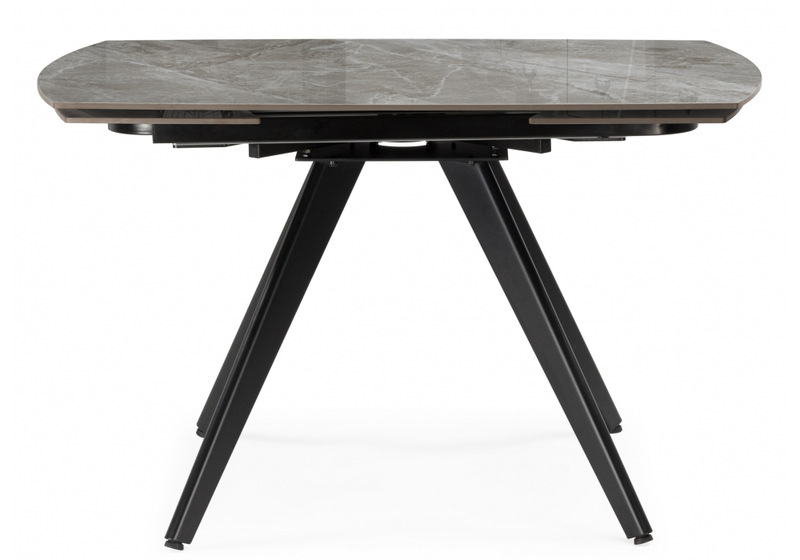 Керамический стол, Silvi 120(180)x80 серый / черный