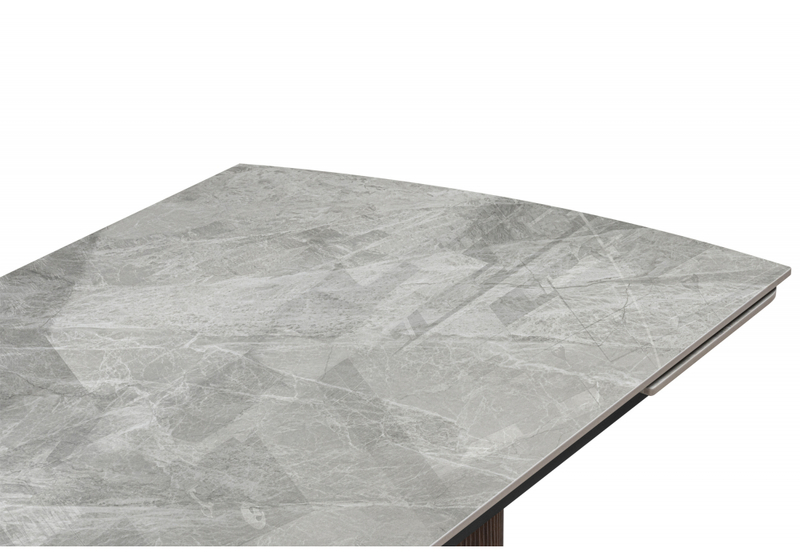 Керамический стол, Lagos 160(240)x90 серый / орех