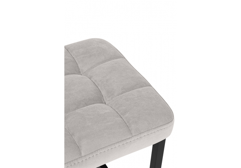 Барный стул, Лофт серый (катания сильвер) / черный