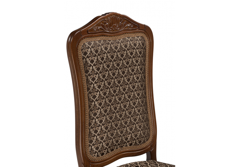 Стул деревянный, Эмилин бежевый тк. М14 (Т56) / вишня