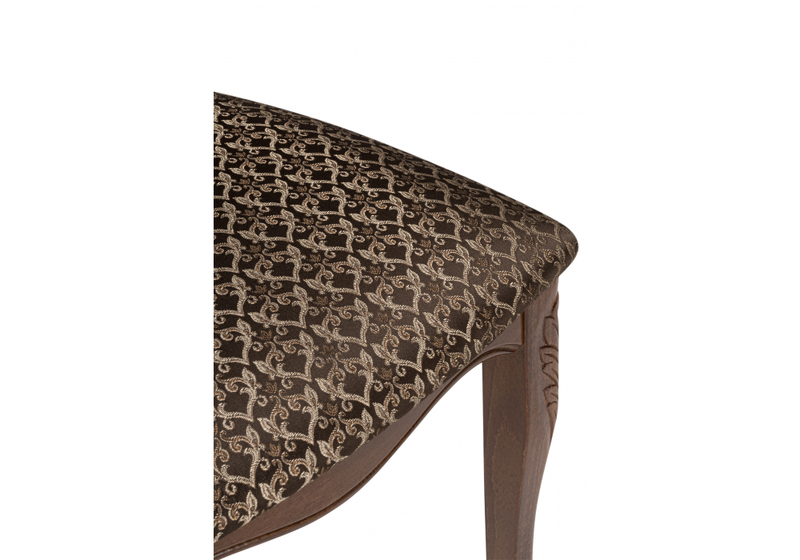 Стул деревянный, Эмилин бежевый тк. М14 (Т56) / вишня