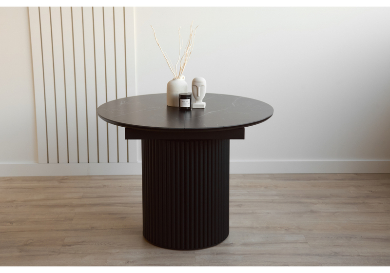 Керамический стол, Стивен 100(140) shakespeare black / черный