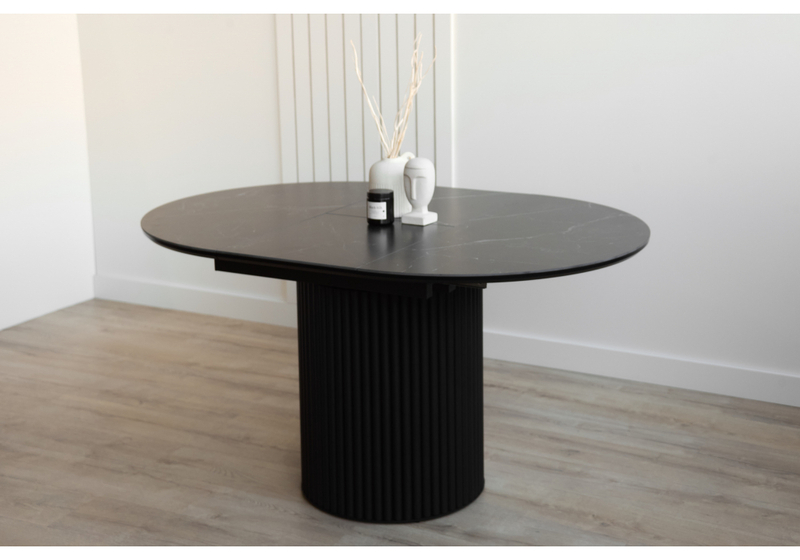 Керамический стол, Стивен 100(140) shakespeare black / черный