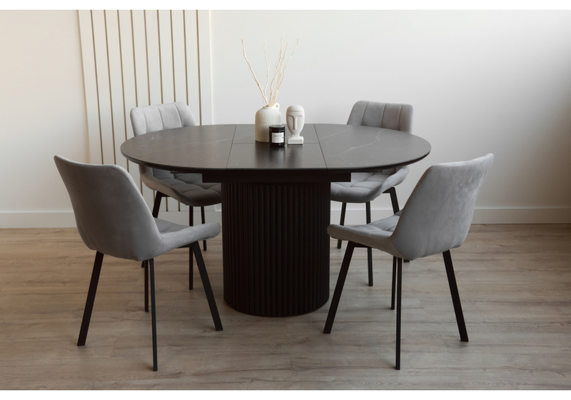 Керамический стол, Стивен 100(140) shakespeare black / черный