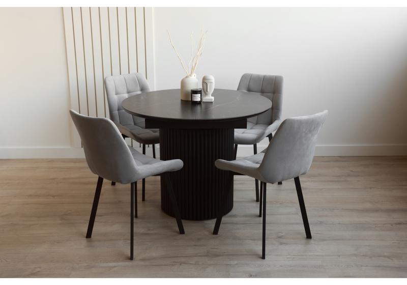 Керамический стол, Стивен 100(140) shakespeare black / черный