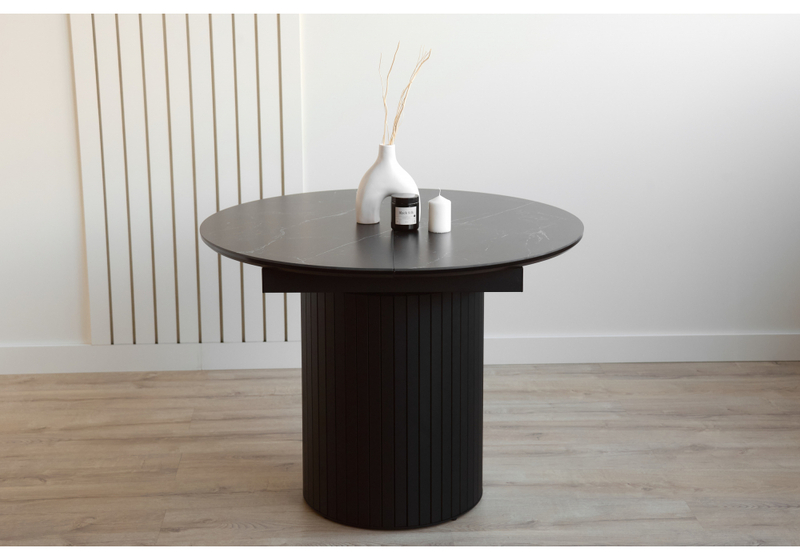 Керамический стол, Лорен 100(140) shakespeare black / черный