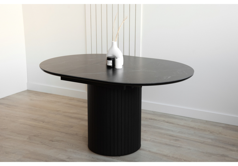 Керамический стол, Лорен 100(140) shakespeare black / черный