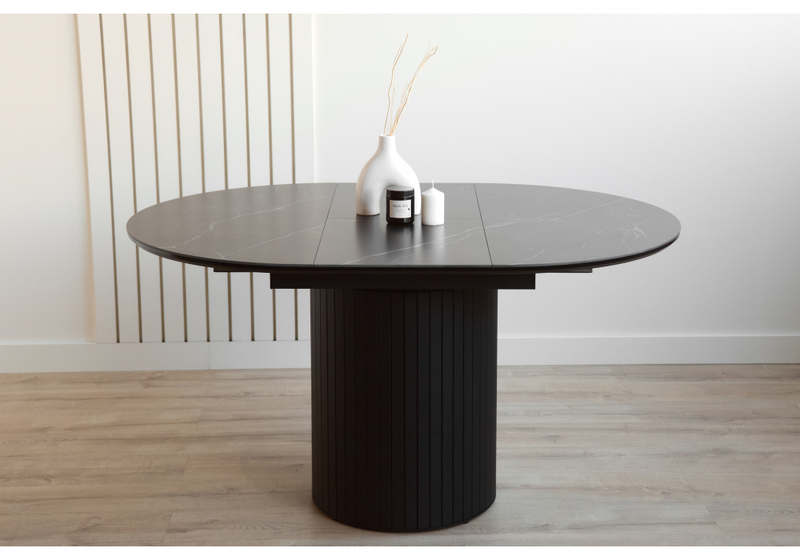 Керамический стол, Лорен 100(140) shakespeare black / черный