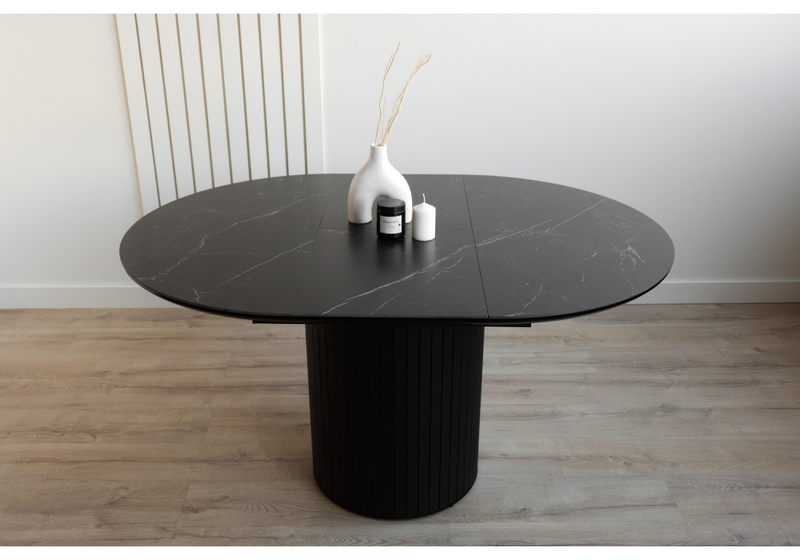 Керамический стол, Лорен 100(140) shakespeare black / черный