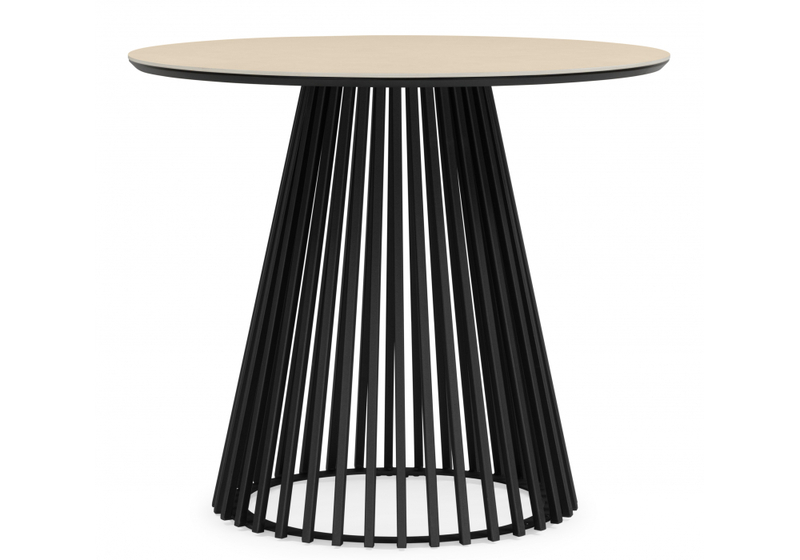 Керамический стол, Нэнси 90 okara light yellow / черный