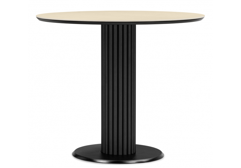 Керамический стол, Кэмерон 90 okara light yellow / черный