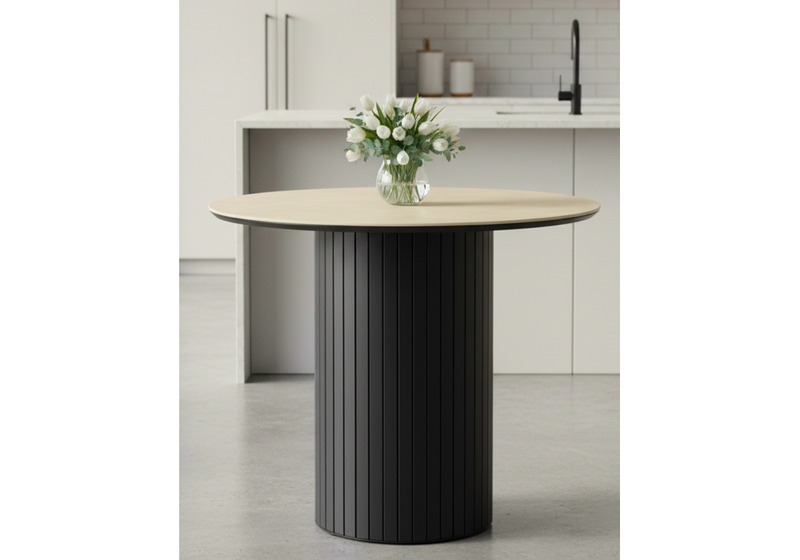 Керамический стол, Гравент 90 okara light yellow / черный