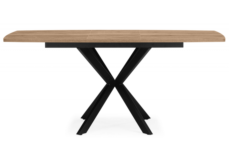 Стол деревянный, Палу 130(170)х80 дуб веллингтон / черный