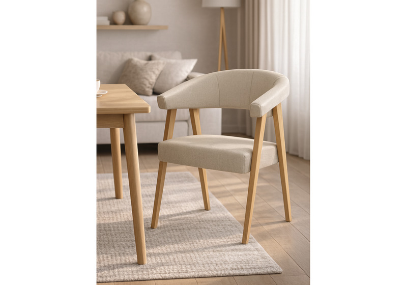 Стул деревянный, Невада 2 натуральное дерево / ткань 135