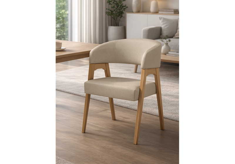 Стул деревянный, Невада 1 натуральное дерево / ткань 135