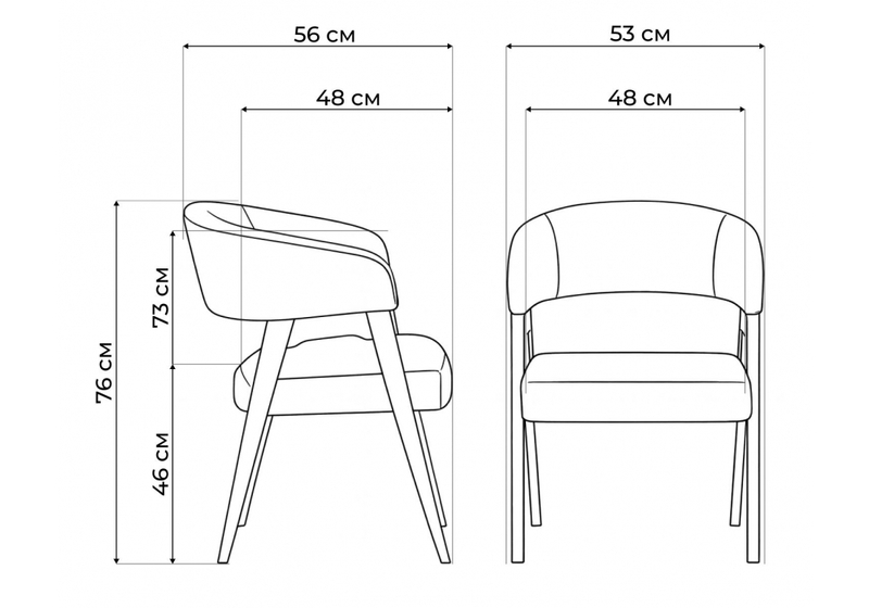 Стул деревянный, Невада 1 натуральное дерево / ткань 135