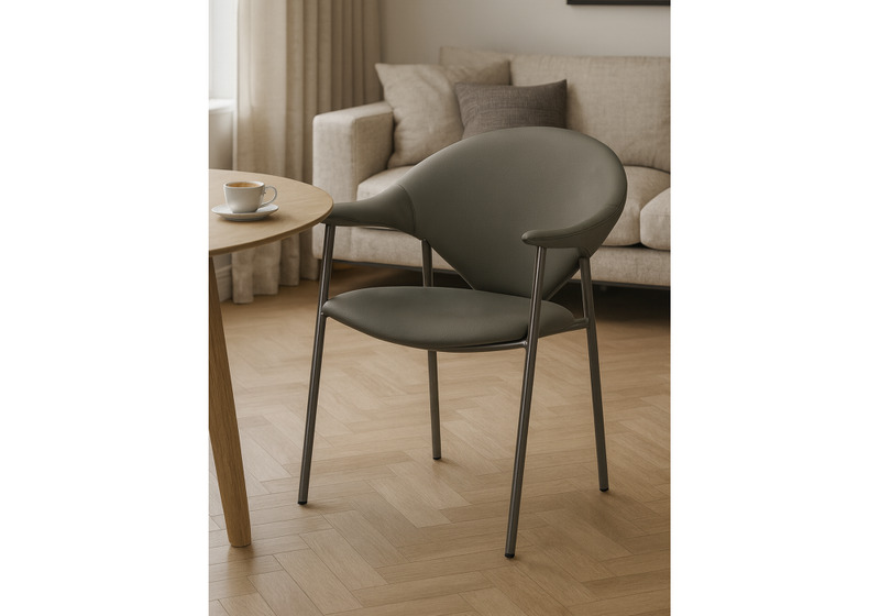 Стул на металлокаркасе, Vigo gray