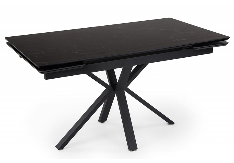 Керамический стол, Старлайт 120 (180) х 80 shakespeare black / черный