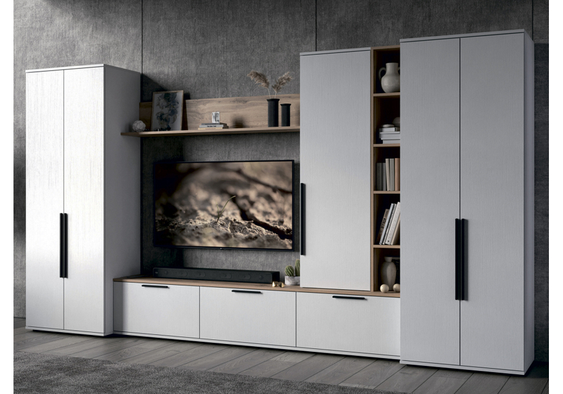 Готовая гостиная, Филеста белый / дуб вотан комплектация 2