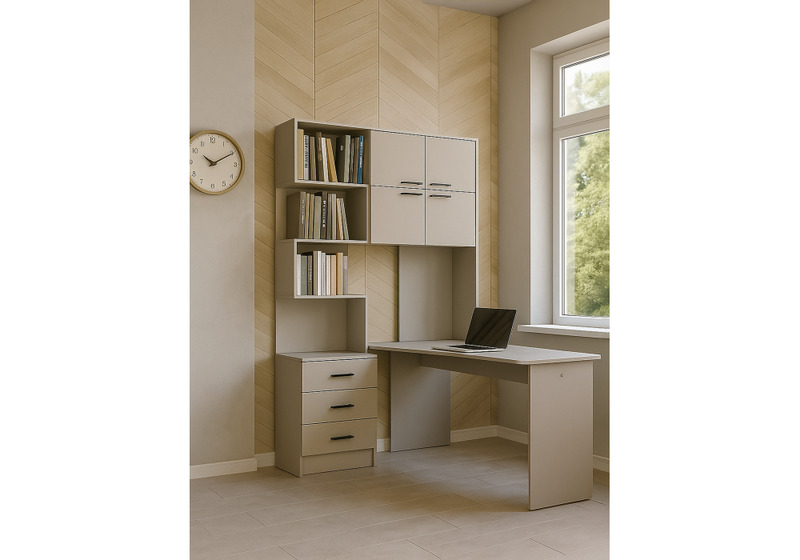 Компьютерный стол, Эльброни правый кашемир