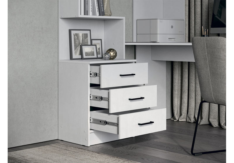 Компьютерный стол, Эльброни правый белый