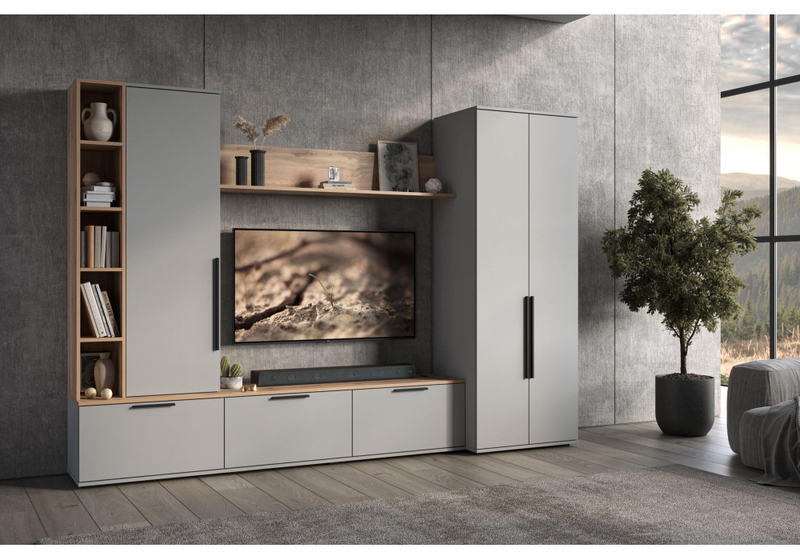 Шкаф, Филеста 2-ств. шиншилла серая