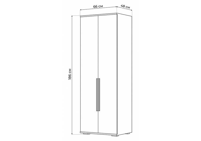 Шкаф, Филеста 2-ств. Белый