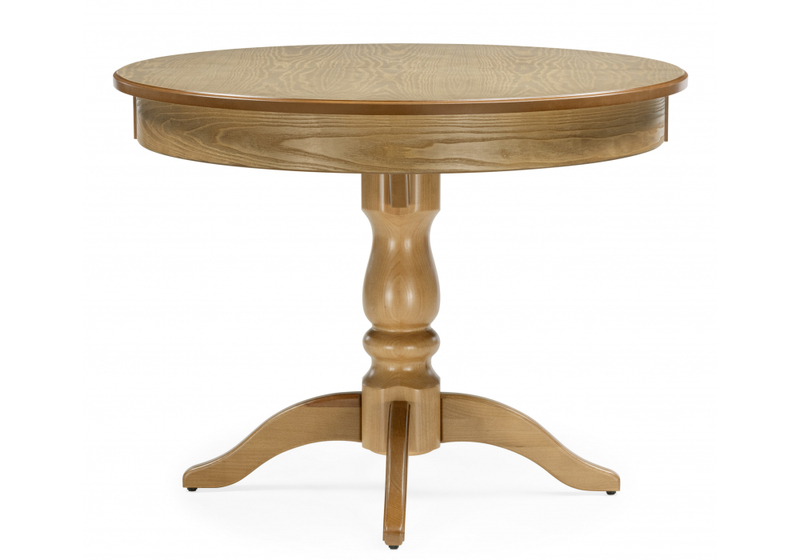 Стол деревянный, Орден 100(140)x100 круглый дуб